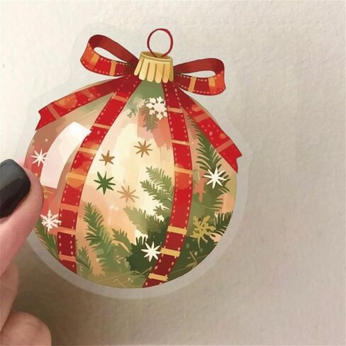 50pcs PET Transparent Vintage Christmas Stickers for Kids Holiday Decorations Gifts Supplies Sticker for Teens Adults,Cute Cartoon Winter Snowman Santa Claus Deals for Scrapbooking,Journaling,Planner in Saudi Arabia