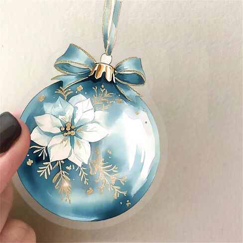 50pcs PET Transparent Vintage Christmas Stickers for Kids Holiday Decorations Gifts Supplies Sticker for Teens Adults,Cute Cartoon Winter Snowman Santa Claus Deals for Scrapbooking,Journaling,Planner in Saudi Arabia