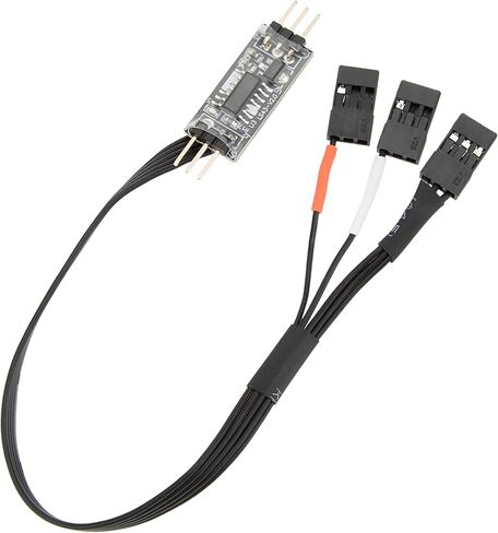 MEUS Racing 4WS Four-Wheel Steering Control Line Upgrades with Control Board and Servo Control Lines, Suitable for 4WS RC Crawler Car SCX10, TRX4, SCX24 TRX4M etc. in Kuwait