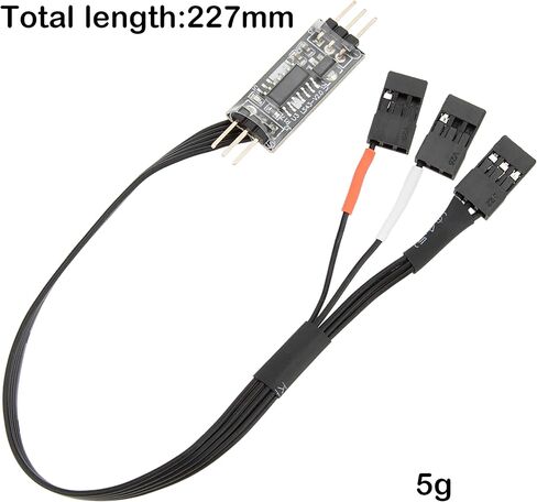 MEUS Racing 4WS Four-Wheel Steering Control Line Upgrades with Control Board and Servo Control Lines, Suitable for 4WS RC Crawler Car SCX10, TRX4, SCX24 TRX4M etc. in Kuwait