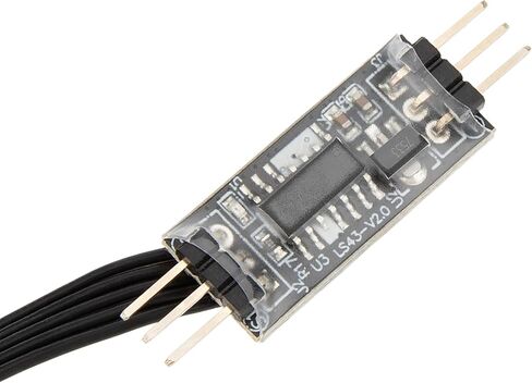 MEUS Racing 4WS Four-Wheel Steering Control Line Upgrades with Control Board and Servo Control Lines, Suitable for 4WS RC Crawler Car SCX10, TRX4, SCX24 TRX4M etc. in Kuwait