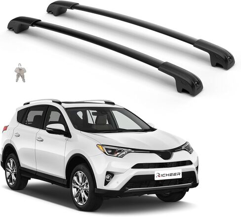 Richeer Roof Rack Cross Bars Fit for 2013-2018 RAV4, Aluminum Cross Bar for Cargo Racks Rooftop Luggage Bicycle Roof Bag in Kuwait
