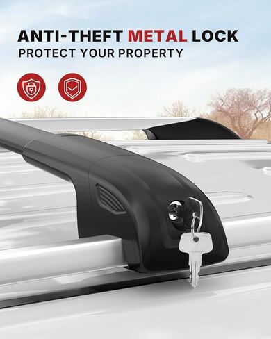 Richeer Roof Rack Cross Bars Fit for 2013-2018 RAV4, Aluminum Cross Bar for Cargo Racks Rooftop Luggage Bicycle Roof Bag in Kuwait