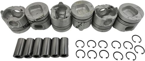 6 PC Piston With Pin Suitable for Isuzu 6SD1 Engine Part in Saudi Arabia
