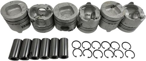 6 PC Piston With Pin Suitable for Isuzu 6SD1 Engine Part in Saudi Arabia