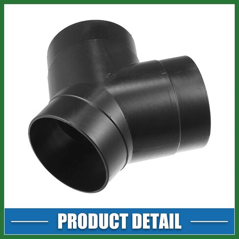 Motoforti Y Piece Duct Air Duct Connector مستقيم الهواء سخان الهواء موصل النجار الأنابيب 2.95 بوصة 75 مم OD أسود (مجموعة من 2) طويل الأمد in Kuwait