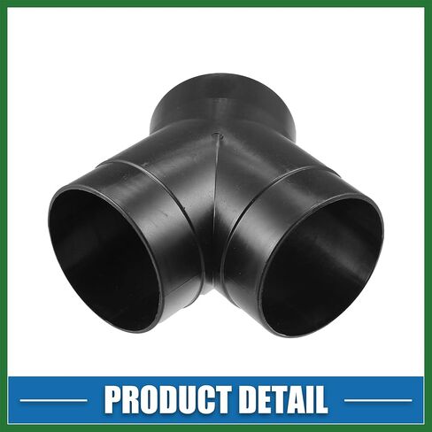 Motoforti Y Piece Duct Air Duct Connector مستقيم الهواء سخان الهواء موصل النجار الأنابيب 2.95 بوصة 75 مم OD أسود (مجموعة من 2) طويل الأمد in Kuwait