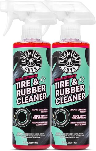 Chemical Guys Total Extract Tire & Rubber Cleaner 2 Pack 16 oz Each Restores Brown Tires, Cleans Rubber & Trim, Preps for Tire Shine & Ceramic Coating in Saudi Arabia