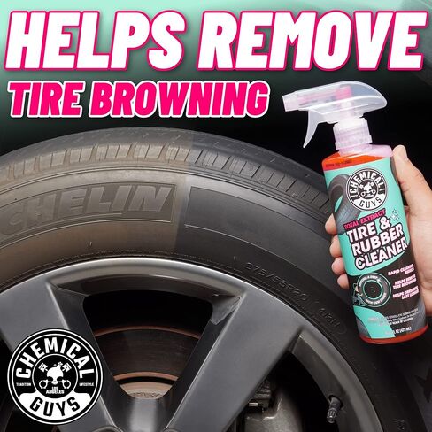 Chemical Guys Total Extract Tire & Rubber Cleaner 2 Pack 16 oz Each Restores Brown Tires, Cleans Rubber & Trim, Preps for Tire Shine & Ceramic Coating in Saudi Arabia