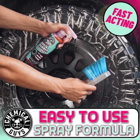 Chemical Guys Total Extract Tire & Rubber Cleaner 2 Pack 16 oz Each Restores Brown Tires, Cleans Rubber & Trim, Preps for Tire Shine & Ceramic Coating in Saudi Arabia