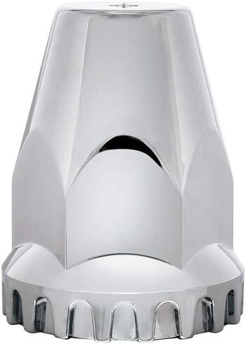 United Pacific 10064CB Wheel Lug Nut Cover Set, 33mm x 2 3/4", Chrome, Plastic, Original, Thread-On in Saudi Arabia