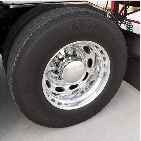 United Pacific 10064CB Wheel Lug Nut Cover Set, 33mm x 2 3/4", Chrome, Plastic, Original, Thread-On in Saudi Arabia