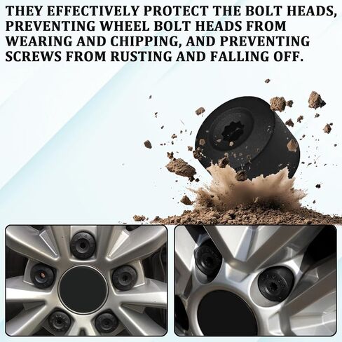 أغطية صواميل العروة لشركة فولكس فاجن، غطاء صامولة العجلة السوداء مع أداة إزالة لملحقات VW Jetta Beetle Passat GTI CC، غطاء صواميل مركز العجلة 17 مم، استبدال 1K0 601 173 (20 قطعة) in Saudi Arabia