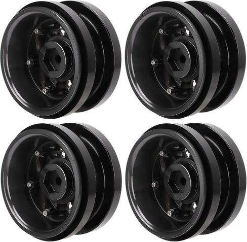 RC Vehicle Wheels Rims, Aluminum Alloy 2.9in 12 Hole 4 Pcs Drift Tires Hub for 1/6 AXAIL SCX6 RC Car Truck() in Saudi Arabia