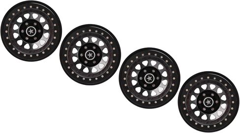 RC Vehicle Wheels Rims, Aluminum Alloy 2.9in 12 Hole 4 Pcs Drift Tires Hub for 1/6 AXAIL SCX6 RC Car Truck() in Saudi Arabia
