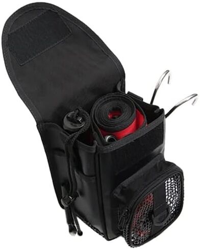 بكرة خطاف للغوص من النايلون الشبكي PVC مع حقيبة تصفيح من مادة TPU لمعدات الغوص BCD - (اللون: أسود) in Kuwait