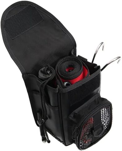 بكرة خطاف للغوص من النايلون الشبكي PVC مع حقيبة تصفيح من مادة TPU لمعدات الغوص BCD - (اللون: أسود) in Kuwait