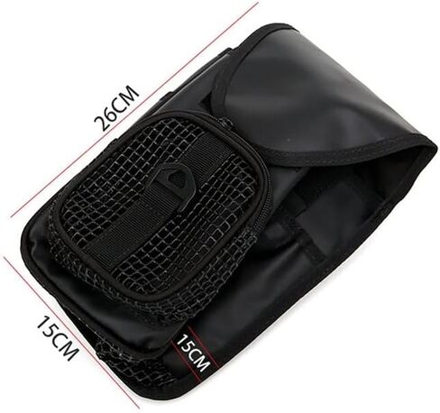 بكرة خطاف للغوص من النايلون الشبكي PVC مع حقيبة تصفيح من مادة TPU لمعدات الغوص BCD - (اللون: أسود) in Kuwait