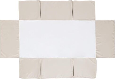 تنورة سرير أطفال مكشكشة من الغبار، 100% من القطن المصري بعدد 400 خيط، تنورة سرير أطفال ناعمة قابلة للتنفس للأطفال والأولاد والبنات، مقاس 52 بوصة × 28 بوصة مع تنورة سرير أطفال مقاس 14 بوصة مقاومة للبهتان (أبيض سادة) in Kuwait