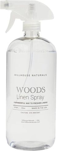 Hillhouse Naturals Linen Mist and Room Spray - Pure Essential Oils for a Pillow and Fabric Spray - Aromatherapy Spray for Relaxation and Sleep - 1 liter (Eucalyptus) in Kuwait