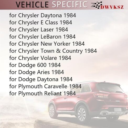 1x خرطوم سخان HVAC يستبدل # 4741932AB، 25631902 للأنابيب إلى المبرد لـ Plymouth Reliant 2.2L 1984، لـ Chrysler Volare 2.2L 1984، لليزر 2.2L 1984، لـ Dodge Daytona 2.2L 1984 in Kuwait