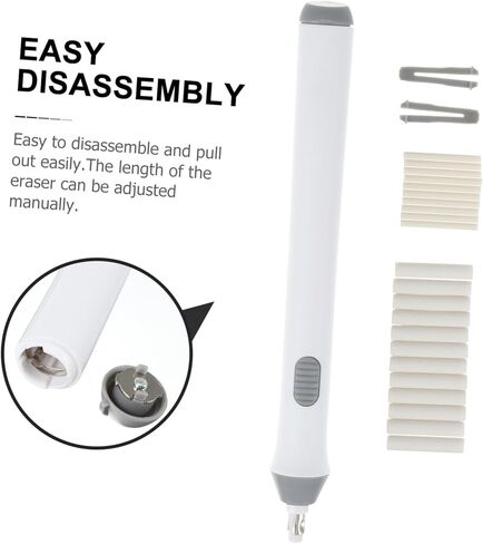GALPADA Professional Electric Eraser for Art Students and Designers Efficient Sketch Eraser for Quick Correction and Creative Drawing Portable White Stationery Tool in Saudi Arabia