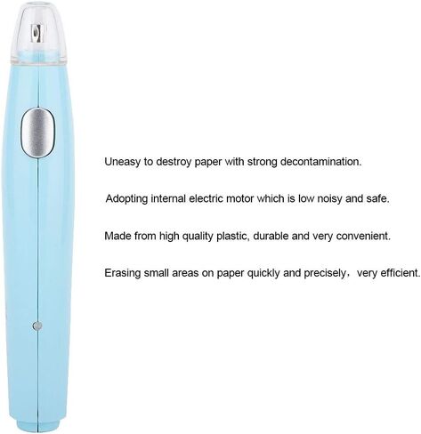 Keenso Handy Electric Eraser with 16 Replacement Refills, Low Noise and Safe Motor, Laborsaving and Effective Eraser for Art Students and Teachers (Blue) in Saudi Arabia