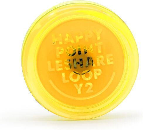 Happy Point Leshare Loop Y2 Professional Looping Yo-Yo - بلاستيك، أصفر شفاف مع غطاء مركزي أصفر، درجة المنافسة، يو يو للمبتدئين سريع الاستجابة لخدع 2A والمهارات الأساسية in Kuwait