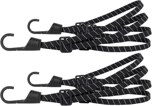 Motorcycle Luggage Straps, Bike Rack Bungee Cords with Hooks, Elastic Bundy Cord (2, Reflective Effect, 60cm) in Saudi Arabia