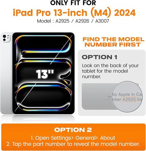 SEYMAC stock Case for iPad Air 11 inch (M2) 2024 / Air 6th Generation Case, Shockproof Protective Case with Pencil Holder Screen Protector, 360° Rotate Stand Case with Hand/Shoulder Strap Case, Black in Kuwait