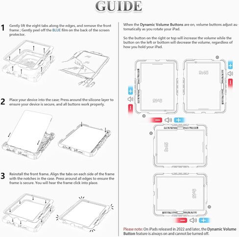 SEYMAC stock Case for iPad Air 11 inch (M2) 2024 / Air 6th Generation Case, Shockproof Protective Case with Pencil Holder Screen Protector, 360° Rotate Stand Case with Hand/Shoulder Strap Case, Black in Kuwait