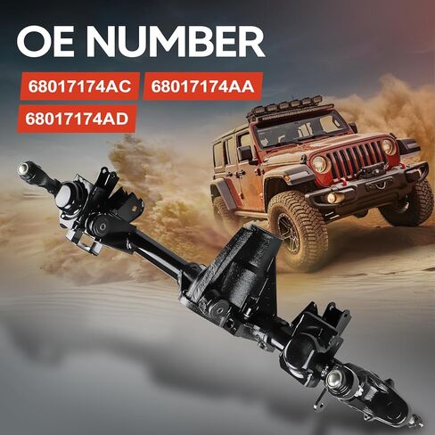 68017174AC Front Axle Housing Assembly Fit for Jeep Wrangler 2007-2017, Jeep Wrangler JK 2018, Fit for Dana 44 only, Replace OE 68017174AC, 68017174AA, 68017174AD in Saudi Arabia