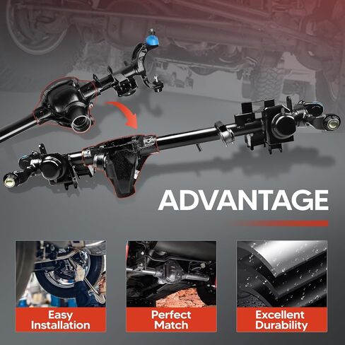 68017174AC Front Axle Housing Assembly Fit for Jeep Wrangler 2007-2017, Jeep Wrangler JK 2018, Fit for Dana 44 only, Replace OE 68017174AC, 68017174AA, 68017174AD in Saudi Arabia