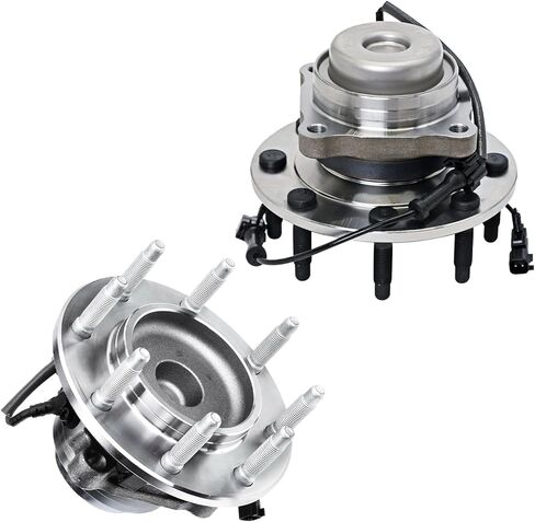 Detroit Axle - 2 Front Wheel Bearing and Hubs Assembly with ABS & 8-Lug for Chevrolet GMC Models - 2018-2021 - Express 2500 3500 & Savana 2500 3500 4500, RWD Only in Saudi Arabia