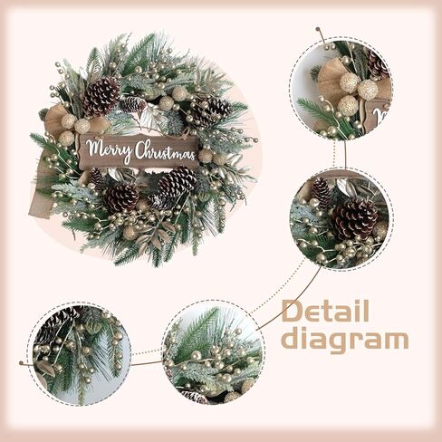 8PCS Christmas Tree Picks and Sprays Set - 13 Inches Picks with Pine Cone, Green Spruce Branches, Pine Needles - Perfect for Holiday Decor, Vase Filler, Wreath, DIY Crafts - Christmas Tree Decorations in Saudi Arabia