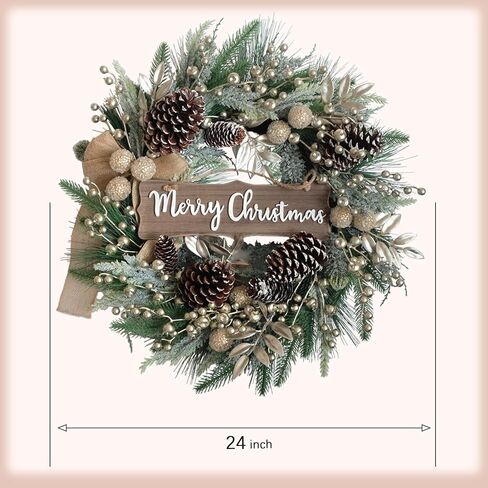 8PCS Christmas Tree Picks and Sprays Set - 13 Inches Picks with Pine Cone, Green Spruce Branches, Pine Needles - Perfect for Holiday Decor, Vase Filler, Wreath, DIY Crafts - Christmas Tree Decorations in Saudi Arabia