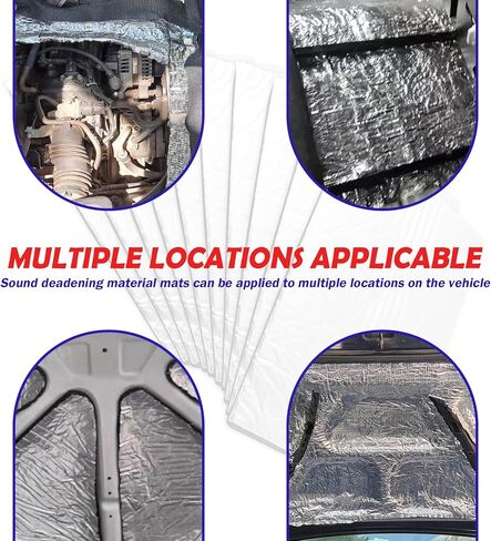 10PCS 275.6 mil Car Sound Deadening Mat,Thickened Mat Sound Deading Material for Cars Mats Size 4.84 Sqft for Soundproofing & Reducing Heat,Upgraded Car Sounds Deadening Material Mats in Saudi Arabia
