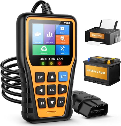 OBD2 Scanner - Enhanced Fixd Car Diagnostic Tool with Battery Tester Car Code Reader That Can Print Data to The Cloud Reads and Clears Engine Error Codes for All OBD II Protocol Vehicles Since 1996 in Saudi Arabia