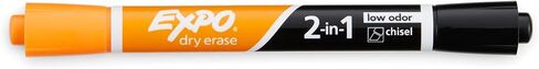 EXPO Dry Erase 2-in-1 Markers, Chisel Tip, Assorted, 8 Count in Kuwait
