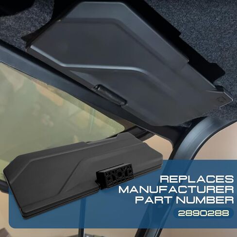 أقنعة الشمس لـ Polaris Ranger XP 1000 SP 570 Crew EPS 2018-2025، 2890288 ملحق حاجب مضاد للوهج UTV Sun Shield Blockers مع زاوية قابلة للتعديل ومفك براغي، أقنعة حماية من الشمس مبطنة شديدة التحمل in Kuwait