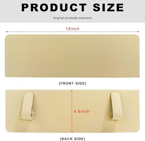 موسع حاجب الشمس للسيارة، ملحق حاجب الشمس المضاد للوهج للسيارة للقيادة الآمنة، مشبك قابل للتعديل لموسع ظلة الشمس التلقائي للسائق وجانب الراكب (رمادي) in Kuwait