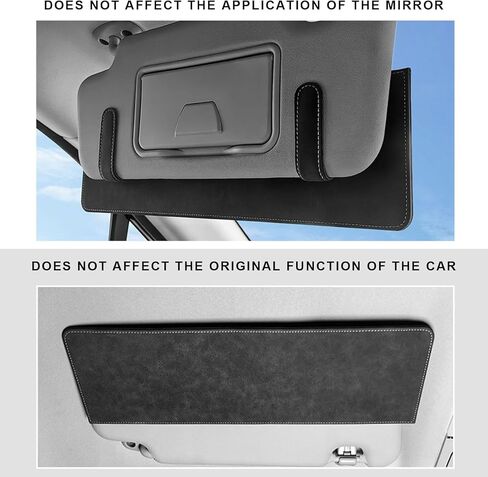 موسع حاجب الشمس للسيارة، ملحق حاجب الشمس المضاد للوهج للسيارة للقيادة الآمنة، مشبك قابل للتعديل لموسع ظلة الشمس التلقائي للسائق وجانب الراكب (رمادي) in Kuwait