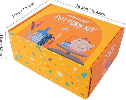 MCOOH Air Dry Clay Kit for Beginners - All-in-One Pottery Set with Sculpting Tools, Paints, Varnish, DIY Craft Kit to Make Trinkets, Home Decor, Gifts in Saudi Arabia