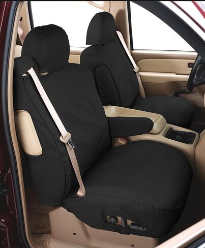 Covercraft SeatSaver Second Row Custom Fit Seat Cover for Select Ford Expedition/Lincoln Navigator Models - Polycotton (Charcoal) in Saudi Arabia