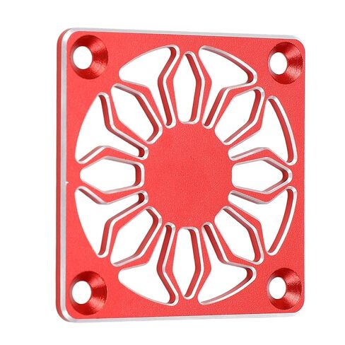 غطاء مروحة تبريد RC، غطاء واقٍ خفيف الوزن من سبائك الألومنيوم مع ماكينة CNC لمحرك قارب السيارة RC (أحمر) in Kuwait