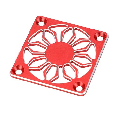 غطاء مروحة تبريد RC، غطاء واقٍ خفيف الوزن من سبائك الألومنيوم مع ماكينة CNC لمحرك قارب السيارة RC (أحمر) in Kuwait
