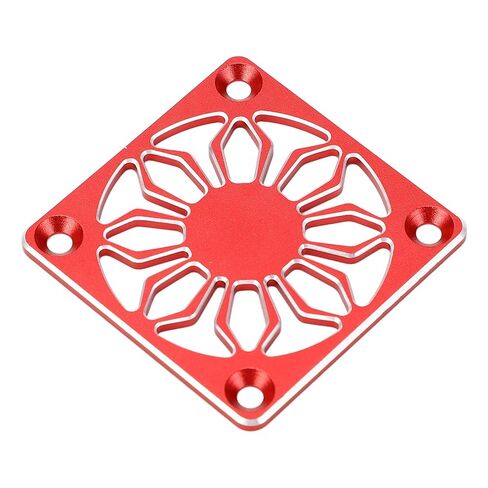 غطاء مروحة تبريد RC، غطاء واقٍ خفيف الوزن من سبائك الألومنيوم مع ماكينة CNC لمحرك قارب السيارة RC (أحمر) in Kuwait