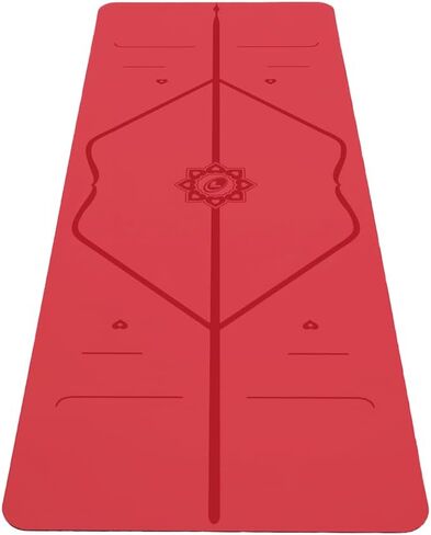 سجادة يوجا خاصة من Liforme - تتضمن حقيبة يوجا مجانية - نظام محاذاة حاصل على براءة اختراع، قبضة تشبه المحارب، غير قابلة للانزلاق، صديقة للبيئة، مقاومة للعرق، طويلة، واسعة، بساط سميك 4.2 مم لتوفير الراحة in Kuwait