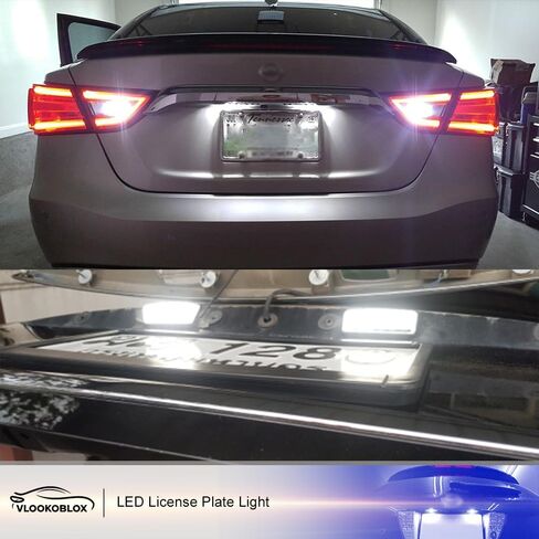 مجموعة مصابيح لوحة الترخيص LED لـ 2013-2018 Nissan Altima Pathfinder، 2014-2019 Nissan Sentra Versa Note، استبدال OEM 6000K زينون أبيض خالٍ من الأخطاء مجموعة مصابيح LED in Saudi Arabia