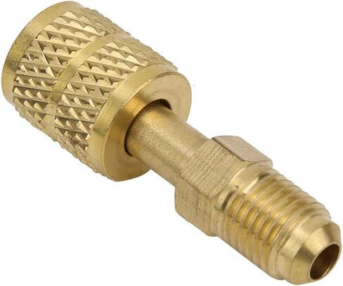 محول نحاسي Dioche R410 متوافق مع 1/4 بوصة ذكر إلى 5/16 بوصة أنثى لأنظمة تكييف الهواء المنفصلة الصغيرة وأنظمة التدفئة والتهوية وتكييف الهواء in Saudi Arabia